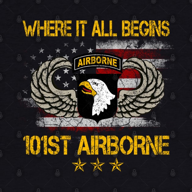 Where It All Begins 101st Airborne Division US Army Gift Veterans Day by floridadori